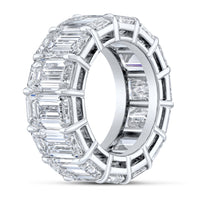 Emerald Cut Diamond Eternity Band