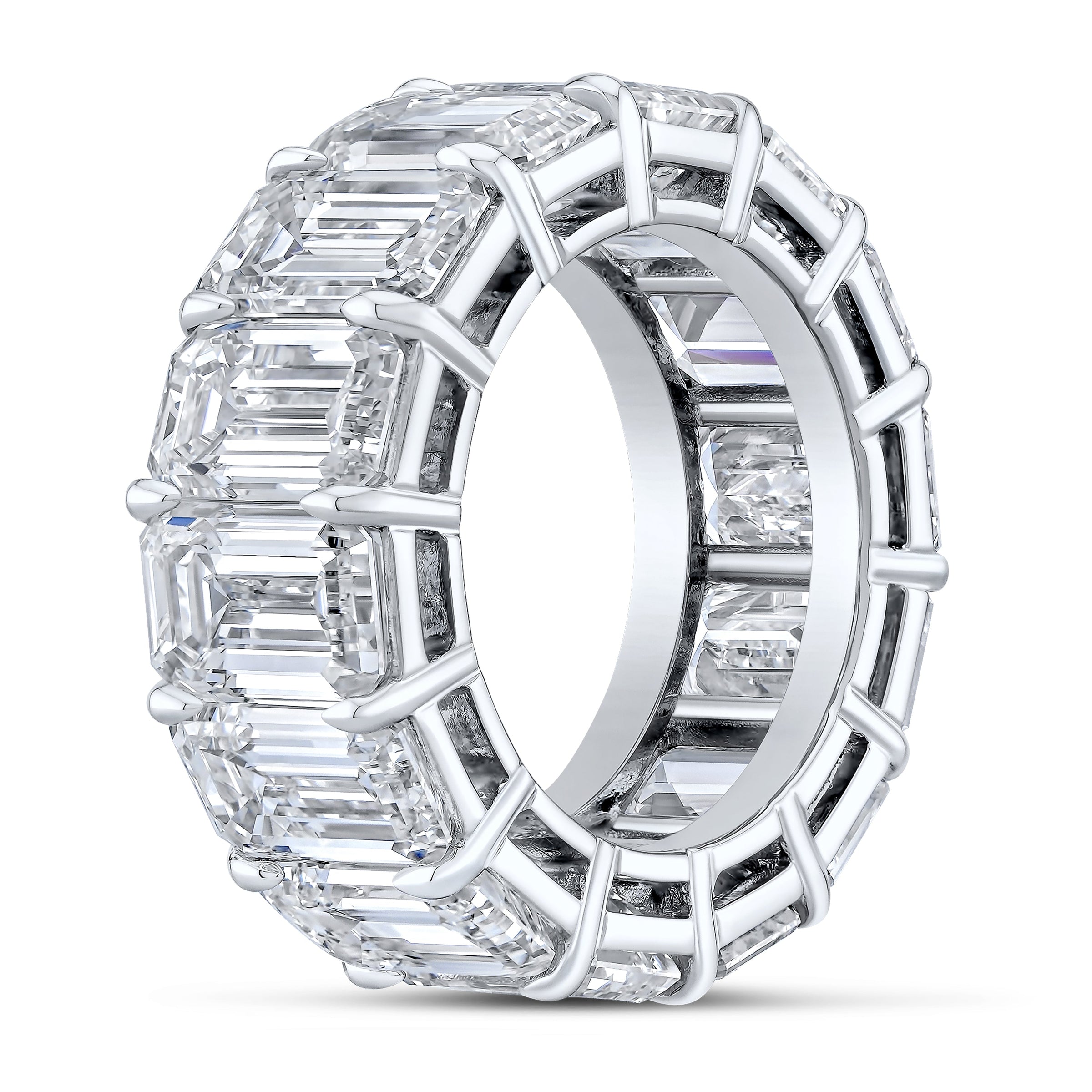 Emerald Cut Diamond Eternity Band
