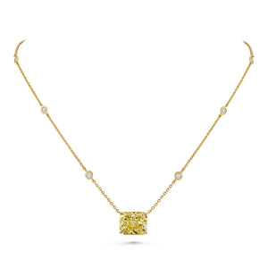East West Radiant Pendant on Diamond Station Chain