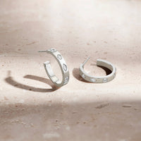 Hoop Earrings with Fancy Shape Diamonds