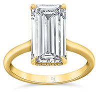 4.06 Emerald Cut Diamond Solitaire Ring