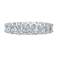 Asscher Diamond Eternity Band
