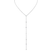 Diamonds Lariat Necklace with Fancy Shape