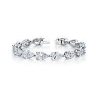East-West Pear Diamond Bracelet