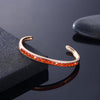 Princess Cut Swarovski Elements Bangle in 18K Gold - Orange