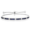 Sapphire Princess Cut Tennis Bolo Bracelet