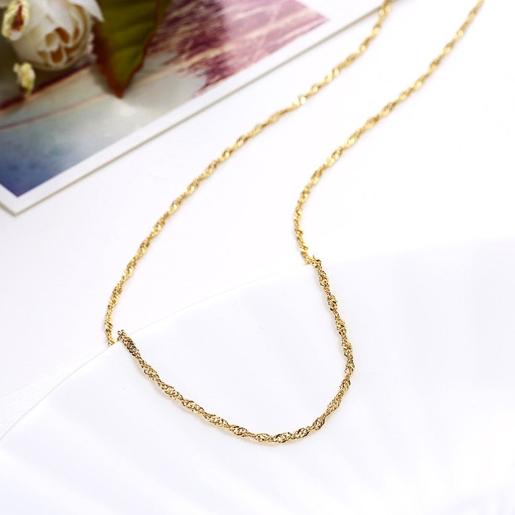 18K Gold Plated Chain Necklace, Necklaces, Golden NYC Jewelry, Golden NYC Jewelry jewelryjewelry deals, swarovski crystal jewelry, groupon jewelry,, jewelry for mom,