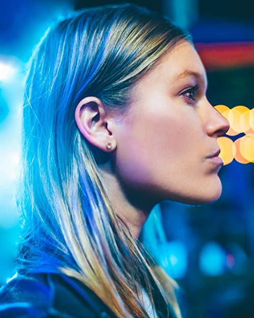 6mm Pave Disc Stud Earring with Swarovski Crystals - 18K Gold Plated, Earring, Golden NYC Jewelry, Golden NYC Jewelry jewelryjewelry deals, swarovski crystal jewelry, groupon jewelry,, jewelry for mom,