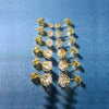 6 Piece Graduating Classic Swarovski Elements Studs in 18K Gold Plated