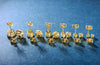 6 Piece Graduating Classic Swarovski Elements Studs in 18K Gold Plated