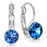 Mini Stone Crystal Earrings in Silver Plating - 6 Options Available