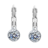 Mini Stone Crystal Earrings in Silver Plating - 6 Options Available