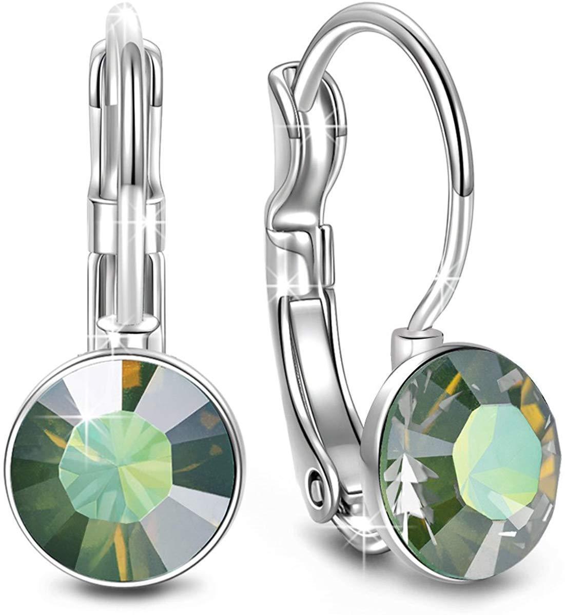 Mini Stone Crystal Earrings in Silver Plating - 6 Options Available