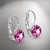 Mini Stone Crystal Earrings in Silver Plating - 6 Options Available
