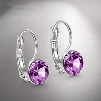 Mini Stone Crystal Earrings in Silver Plating - 6 Options Available