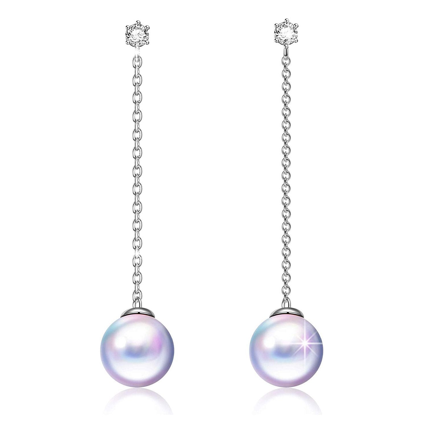 Drop Pearl Dangling Earrings
