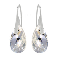Silver Plating Oval Cut Stone Drop Earrings