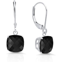 18K White Gold Princess Cut Gemstone Earrings - Multiple Options Available