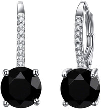 Gemstone Crystal Pave Lining Earrings