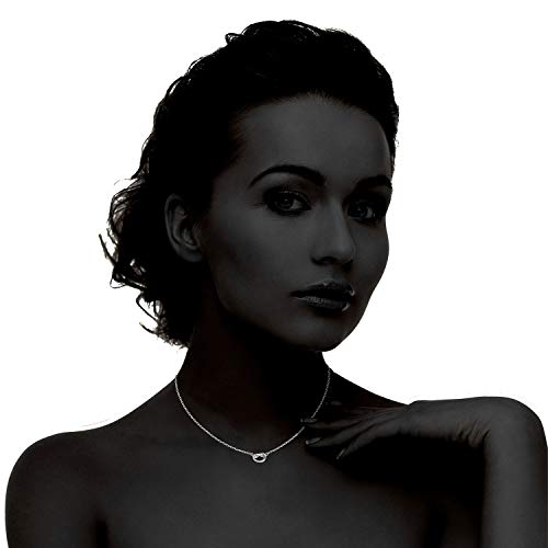 Trendy Twist Necklace 18" - 18K White Gold Plated