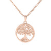 Bohemian Filigree Tree Of Life Necklace Set in 18K Rose Gold, , Golden NYC Jewelry, Golden NYC Jewelry jewelryjewelry deals, swarovski crystal jewelry, groupon jewelry,, jewelry for mom,