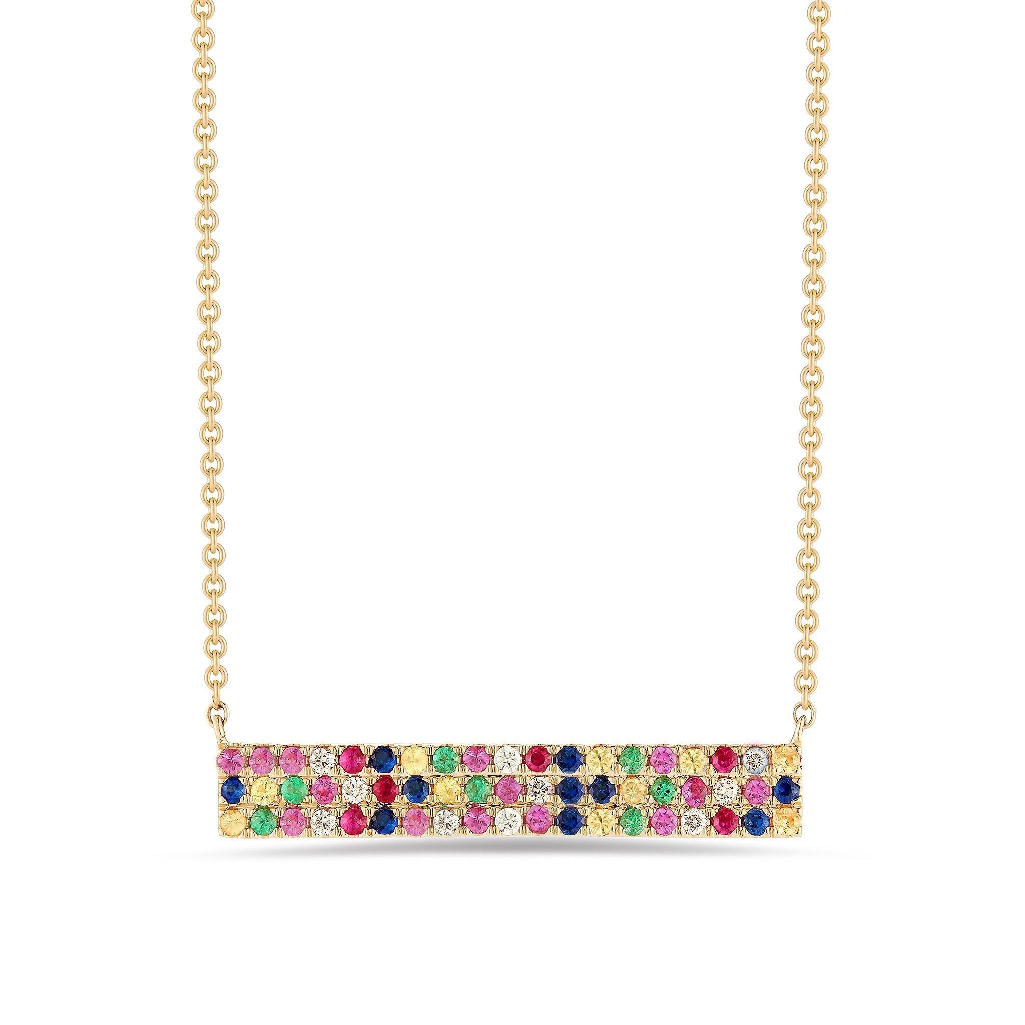 Rainbow Swarovski Elements Pendant Necklaces in 18K Gold (Multiple Options)