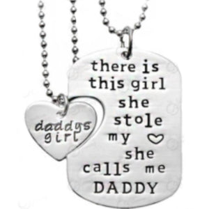 Two Pendant ID Tag Necklace