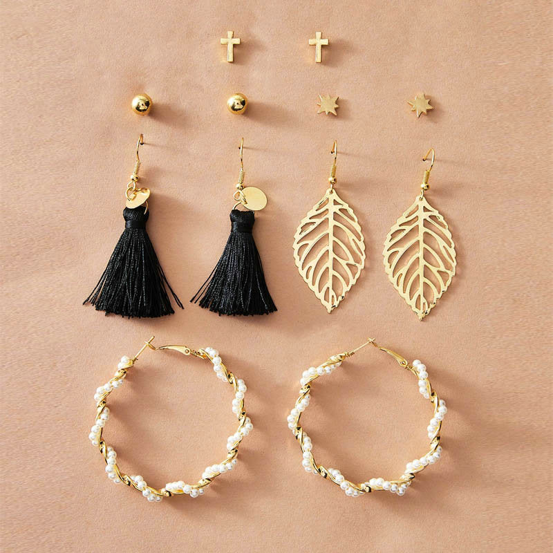 6- Pairs Filigree Earrings Set