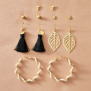 6- Pairs Filigree Earrings Set