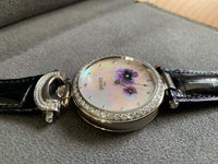 Bovet Amadeo Fleurier 39mm "Pansy" Ladies Watch in 18K White Gold.