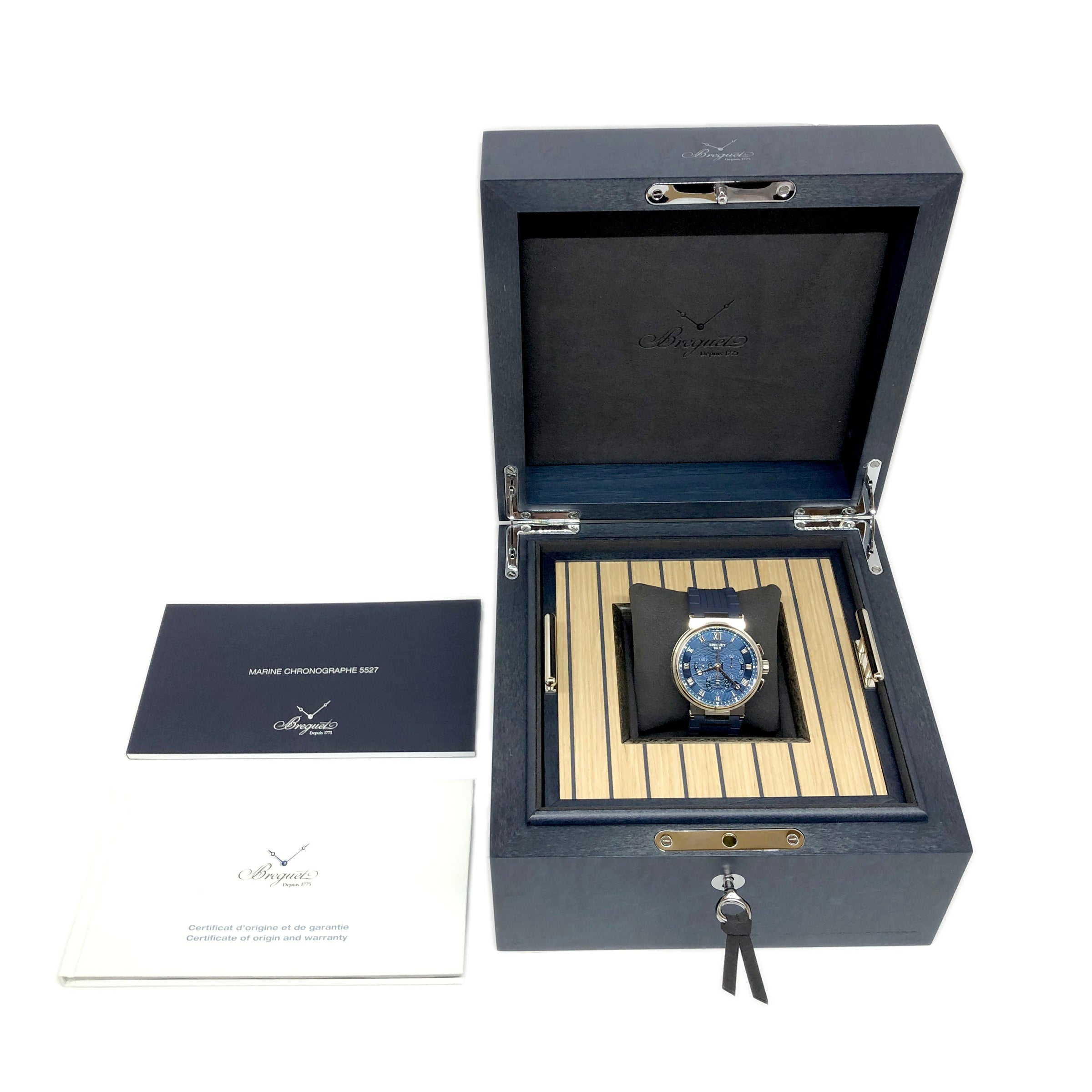 Breguet Marine 5527 Chronograph 18K White Gold Men's Watch