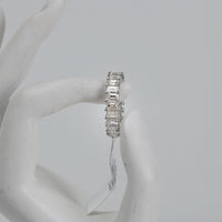 14k White gold Eternity Band features 7.00ct RN-eter