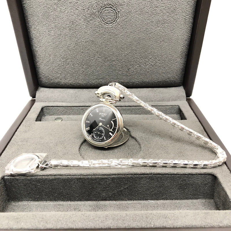 Bovet Fleurier White Gold Leather Unisex Watch