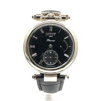 Bovet Fleurier White Gold Leather Unisex Watch