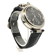 Bovet Fleurier White Gold Leather Unisex Watch