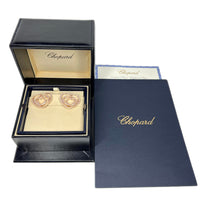 Chopard Cuorissimo Rose Gold Pink Sapphire Heart Ladies Earclips