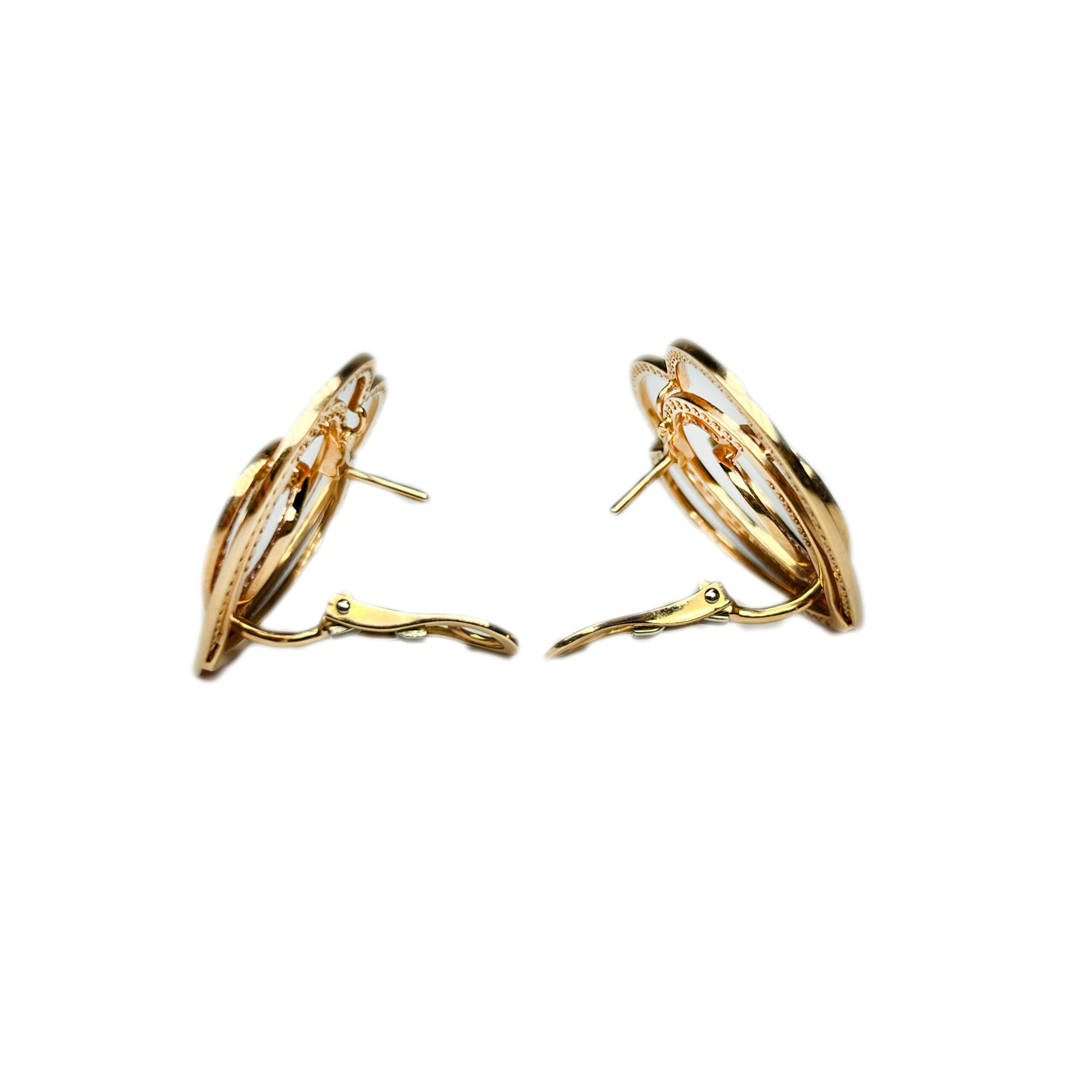 Chopard Cuorissimo Rose Gold Pink Sapphire Heart Ladies Earclips