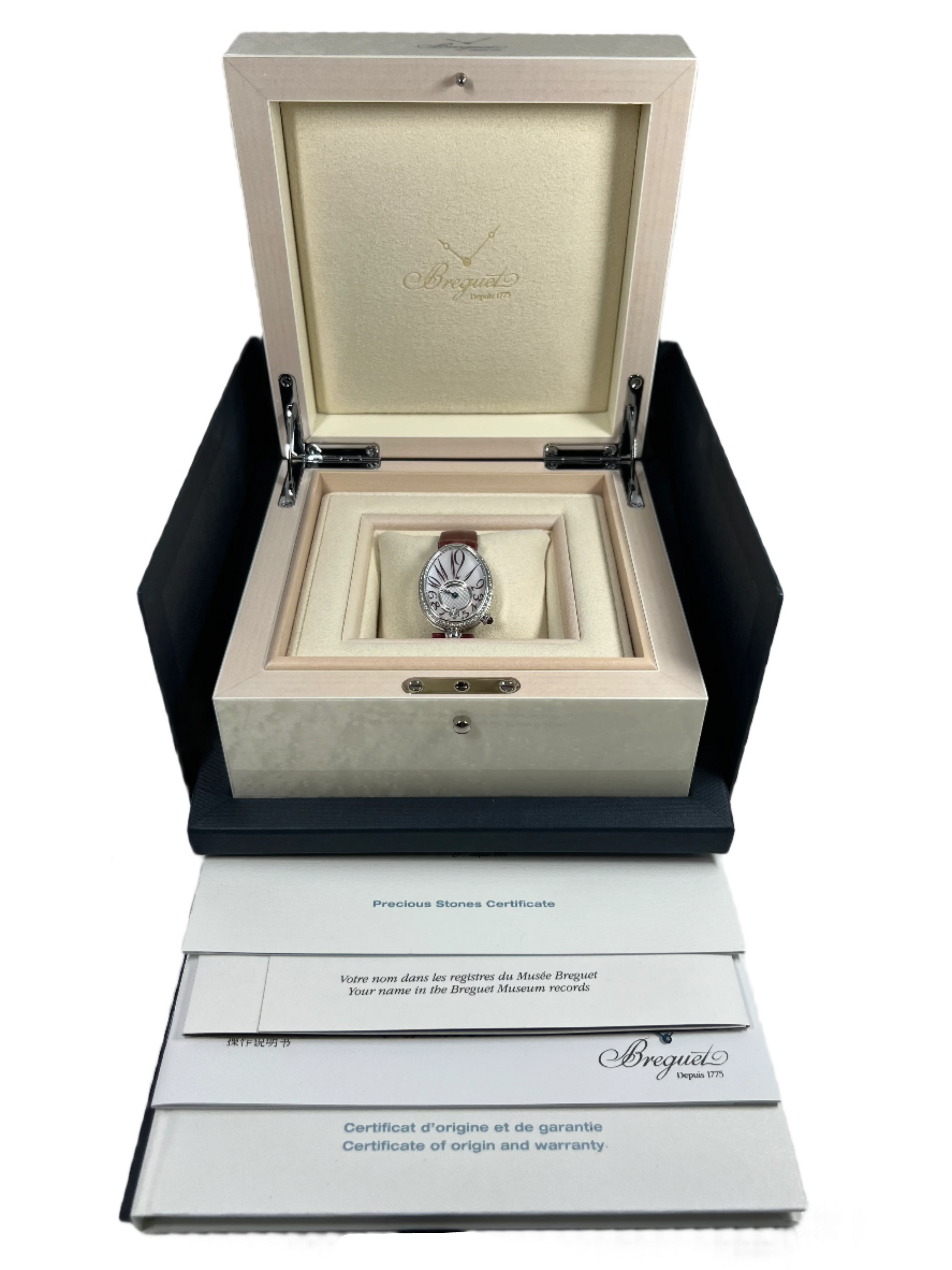 Breguet Reine de Naples 18K White Gold & Diamonds Lady's Watch