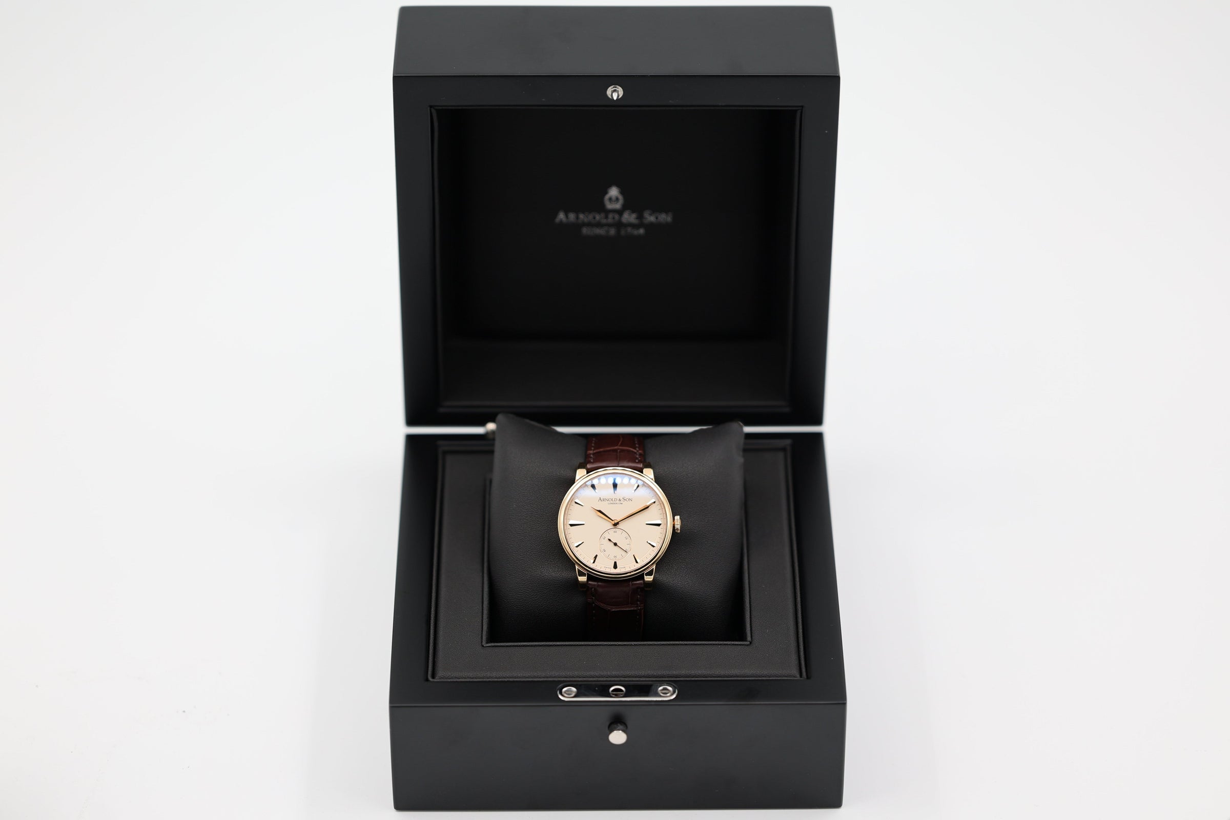 Arnold & Son - HMS1 18k Red Gold - Cream Dial - 1LCAP.W01A.C110A - 2023