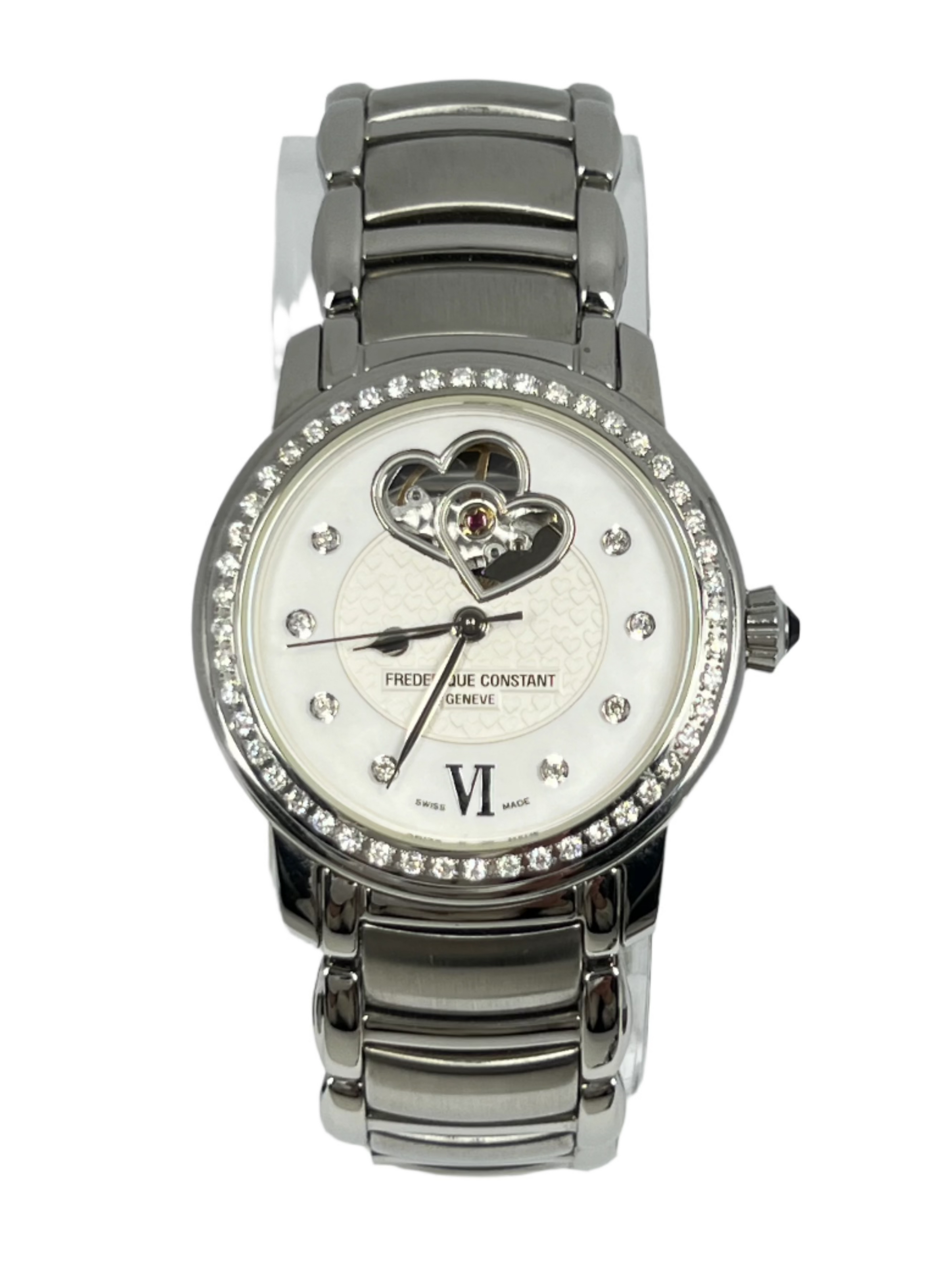 Frederique Constant Heart Beat Stainless steel & Diamonds Lady's Watch