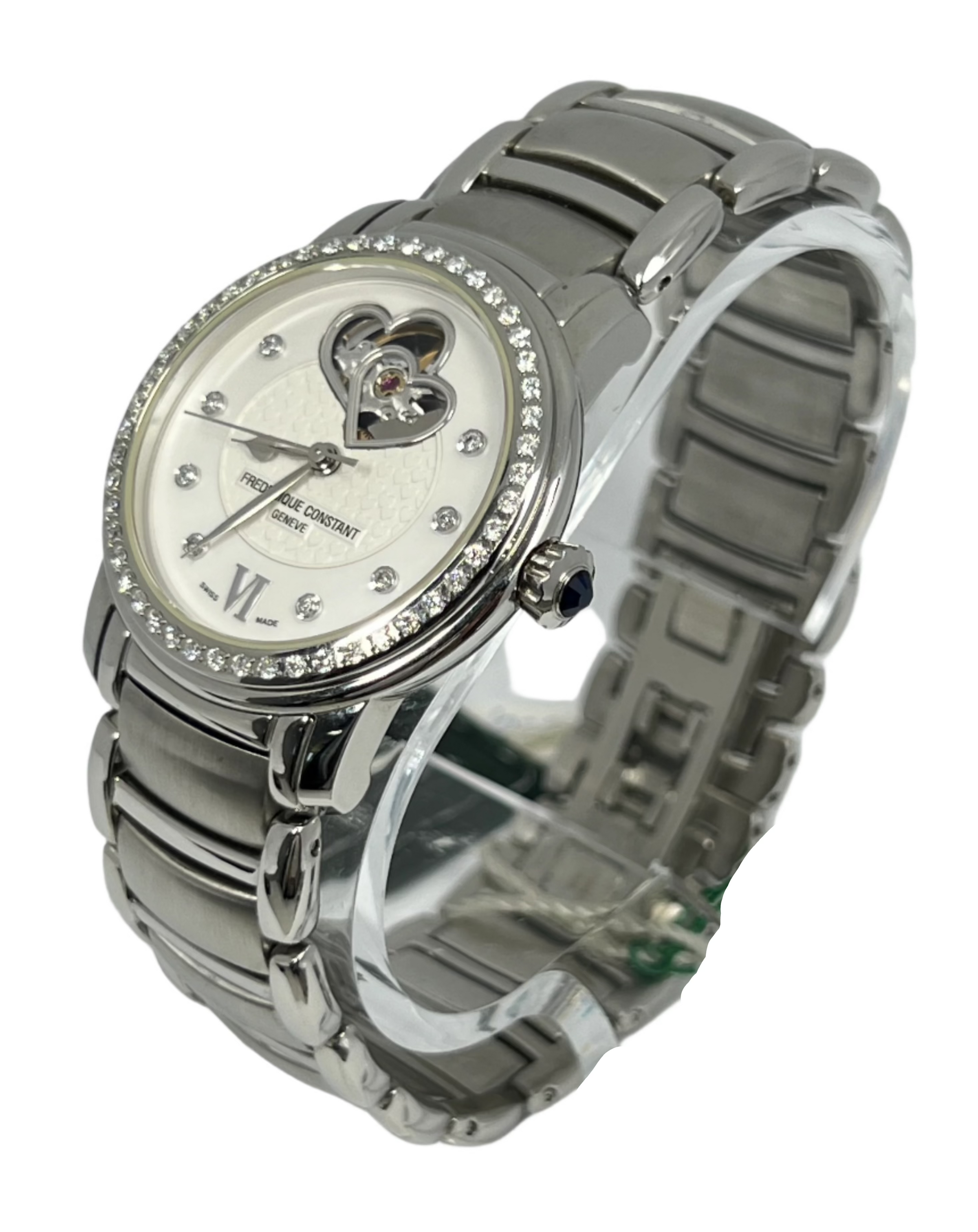 Frederique Constant Heart Beat Stainless steel & Diamonds Lady's Watch