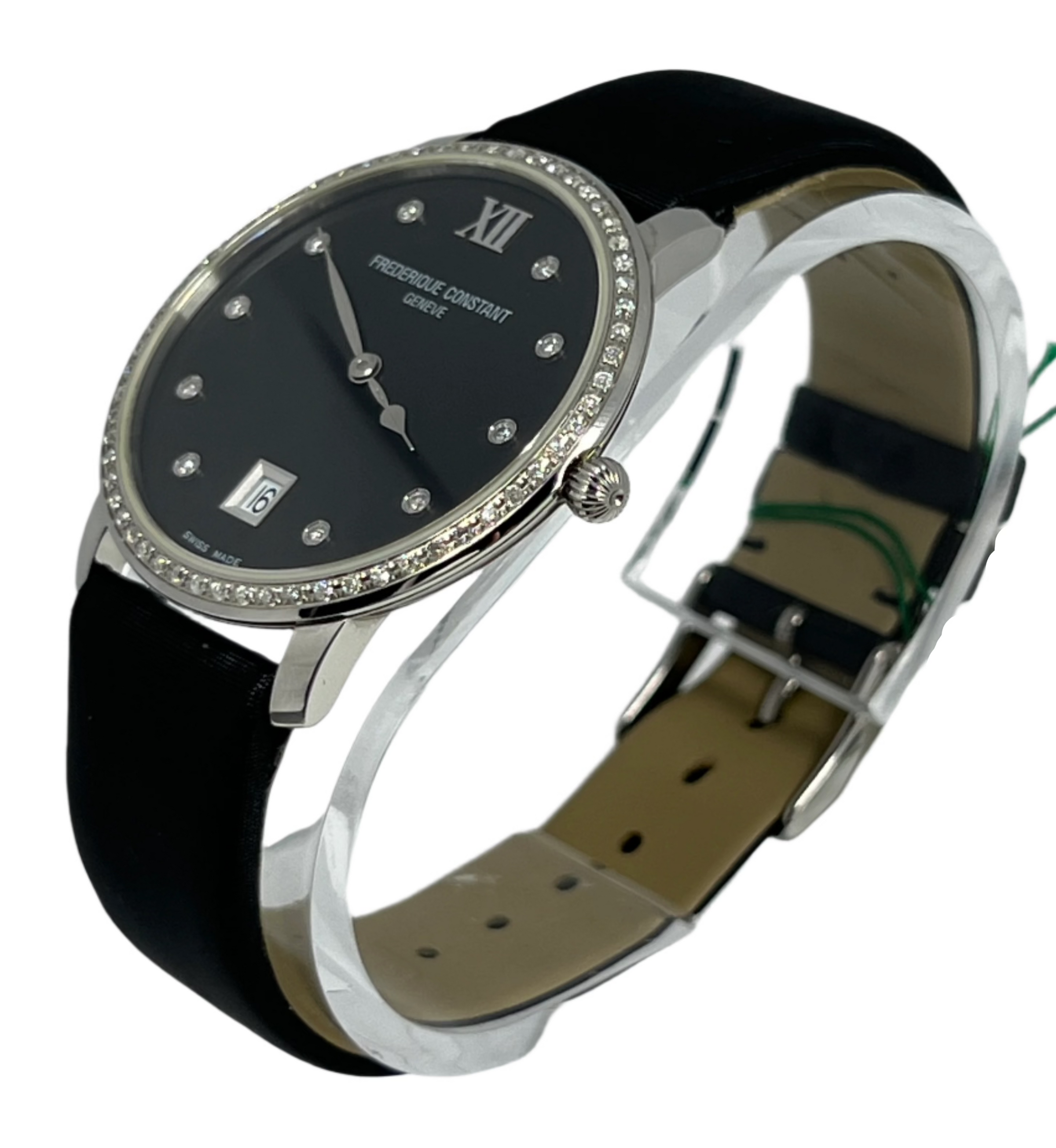 Frederique Constant Slimline Stainless steel & Diamonds Lady's Watch