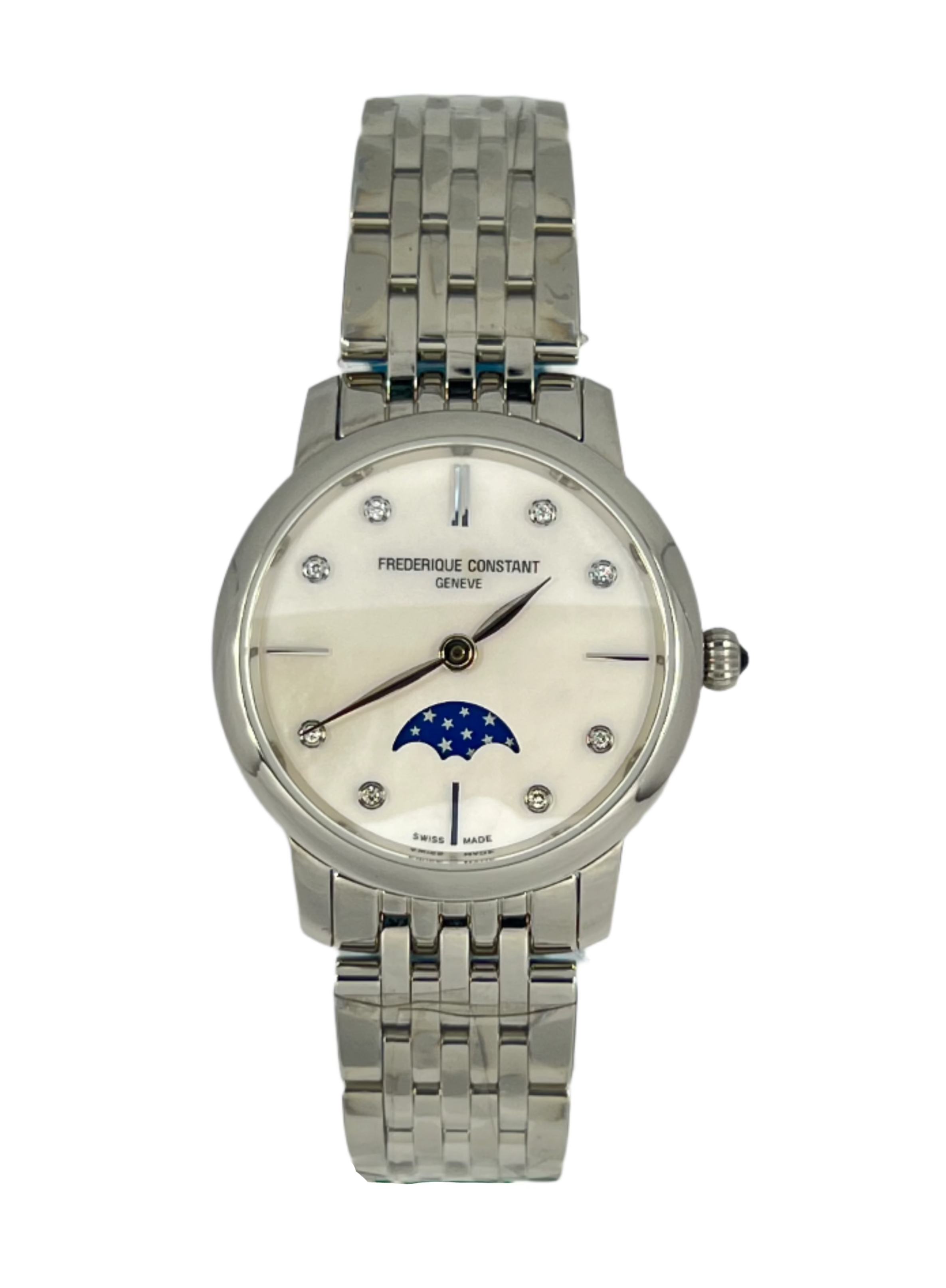 Frederique Constant Slimline Moon Phase Stainless steel Lady's Watch