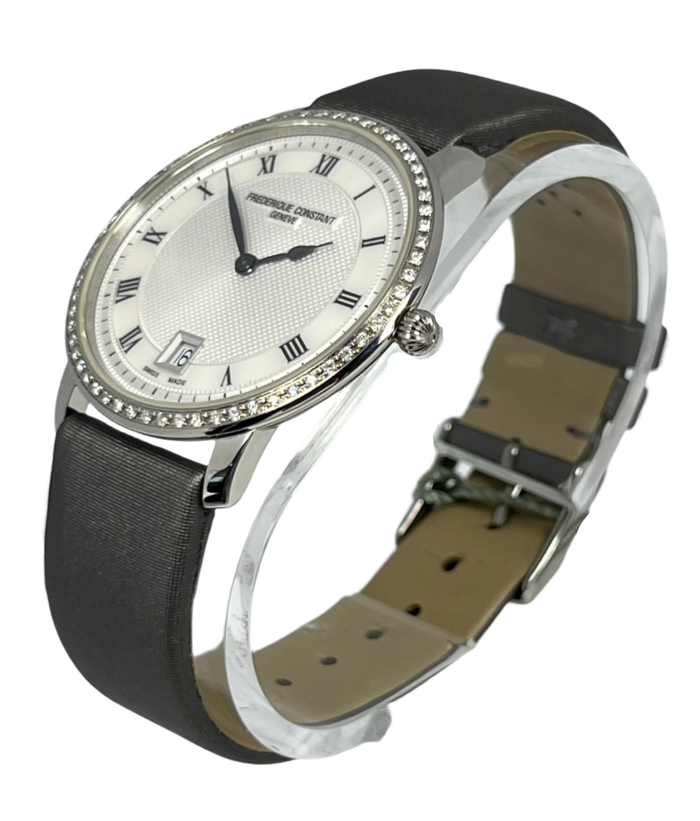 Frederique Constant Slimline Stainless steel & Diamonds Lady's Watch