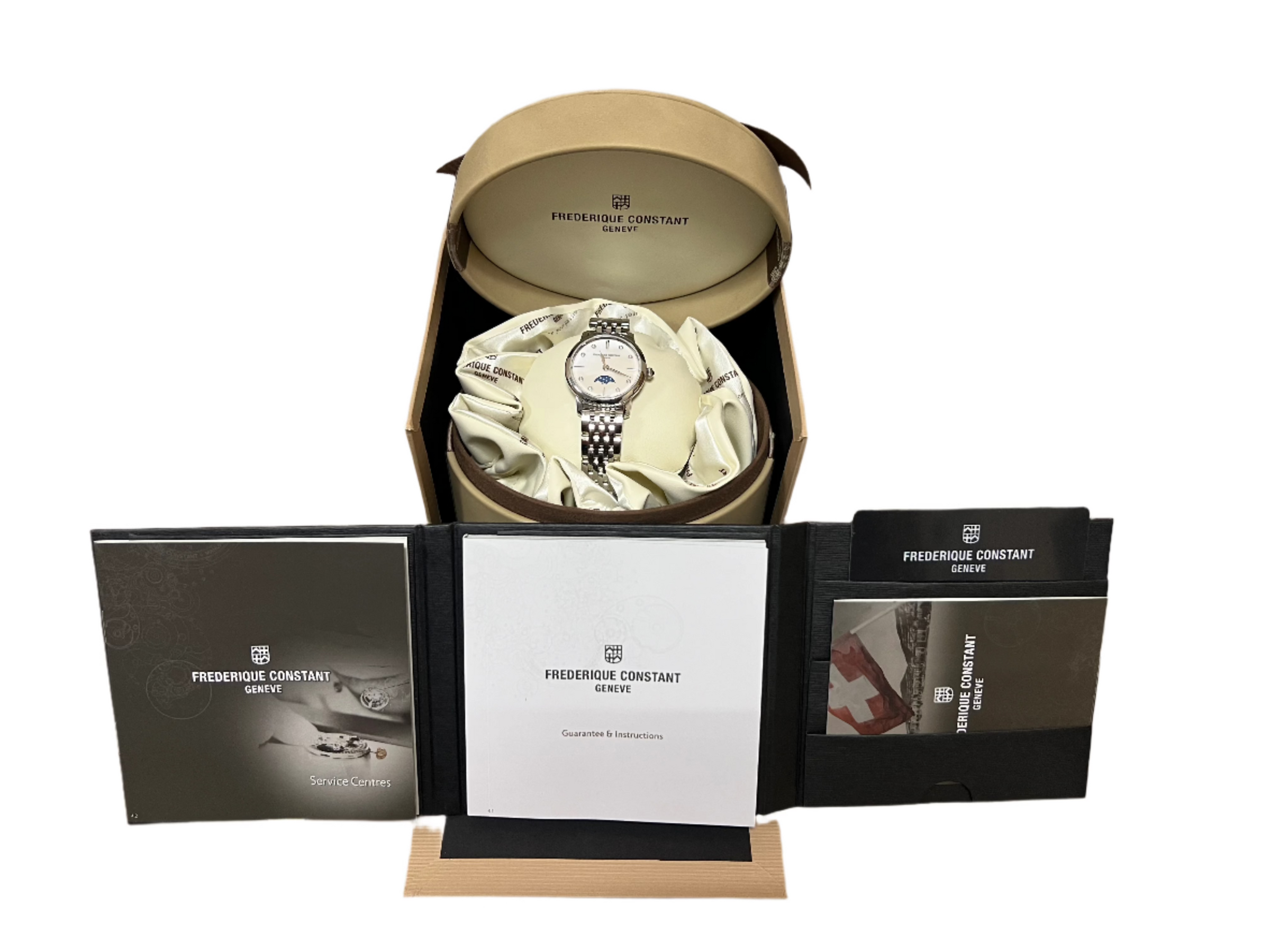 Frederique Constant Slimline Moon Phase Stainless steel Lady's Watch