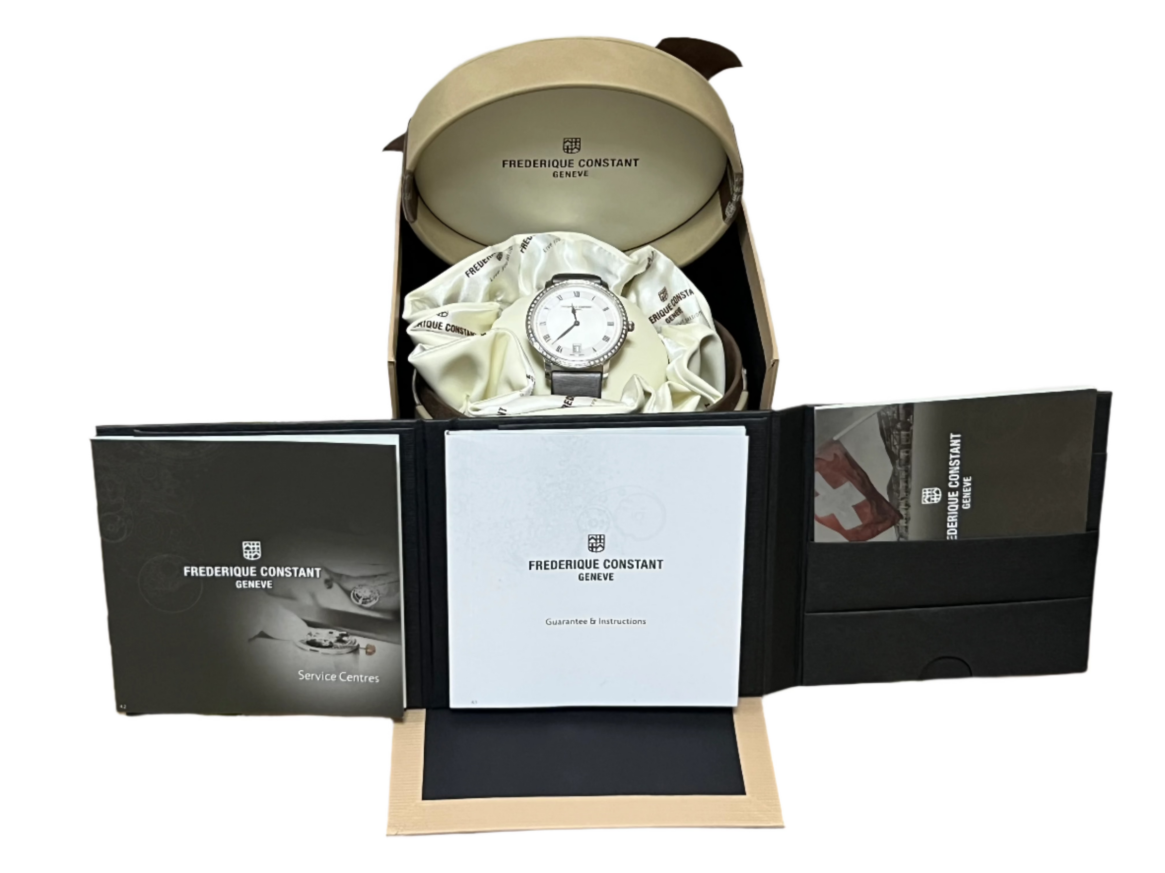 Frederique Constant Slimline Stainless steel & Diamonds Lady's Watch