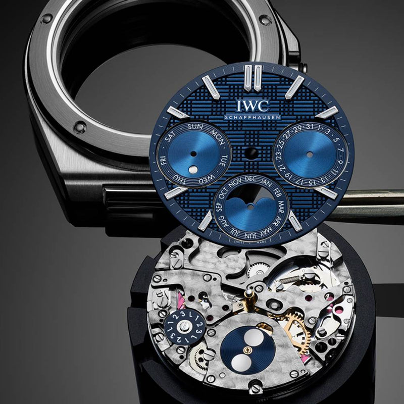 2025 Model IWC Ingenieur Perpetual Calendar 41mm - Ref: IW344903 Blue Dial in Stainless Steel Case