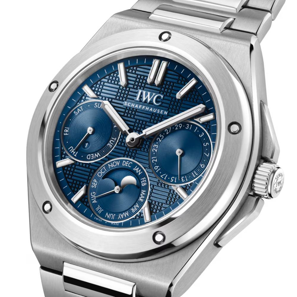 2025 Model IWC Ingenieur Perpetual Calendar 41mm - Ref: IW344903 Blue Dial in Stainless Steel Case