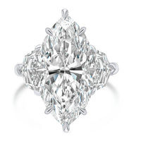 10.33 Marquise Cut Diamond Platinum Ring