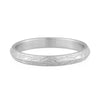 Sterling Silver Etched Band Ring - Two Colors Available